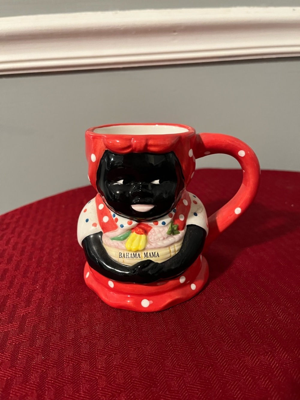 🌸 Extremely Rare  Vintage Black Americans Bahama Mama Mug - Like New